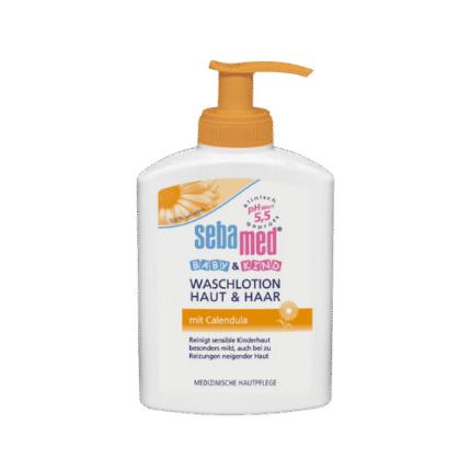 Sebamed Baby and Kind измивен лосион за коса и тяло с лайка
